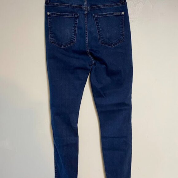 7 for All Mankind Denim “Aubrey” Dark Blue Women's Skinny Jeans Size 27 - Picture 7 of 9